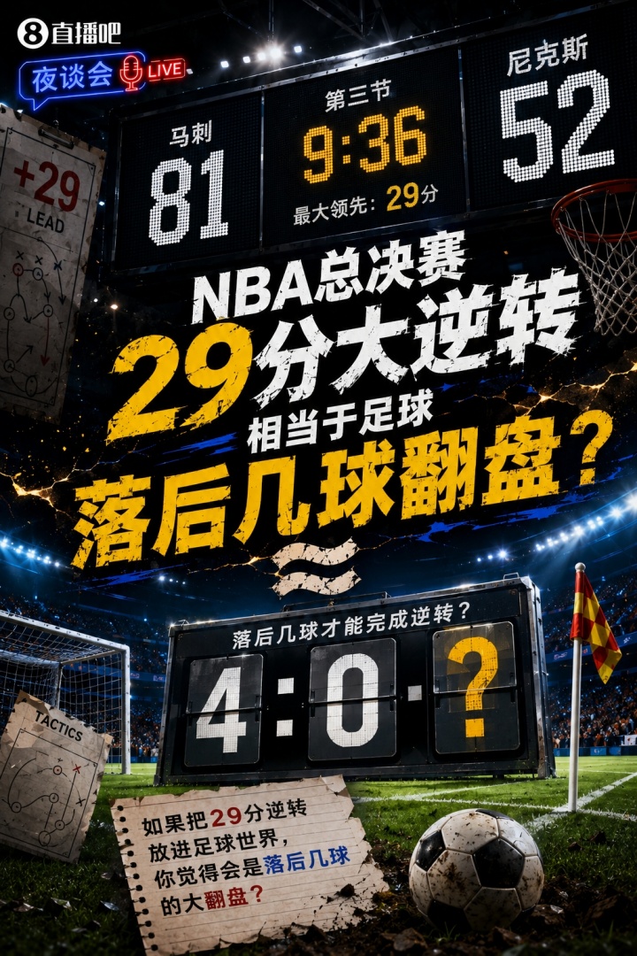 29分逆转！尼克斯G4创总决赛最大分差翻盘纪录，换算足球至少落后4球