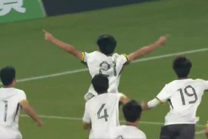 U16国足4-0十人巴林 帅惟浩双响万项传射 对手半场0射门
