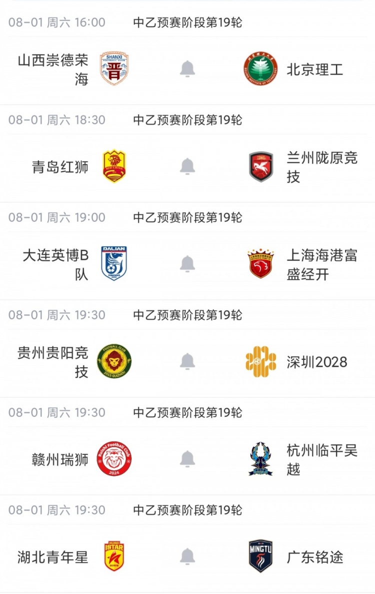 青岛红狮6-1横扫北理工，广东铭途2-0客胜蓉城B队