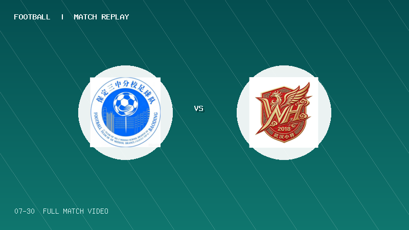 07月30日 2034杯 保定三中分校希望队 VS 武汉小将 全场录像【全场录像+集锦】