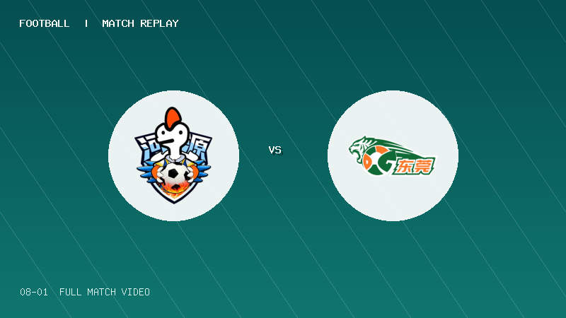 08月01日 粤超东区第11轮 河源队 VS 东莞队 全场录像【全场录像+集锦】