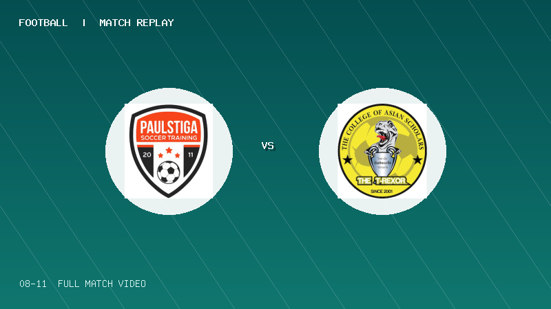 08月11日 海菲尔德杯女子U14组第3轮 菲律宾 Philippines Paul Stiga Soccer Academy 女足U14 VS 新加坡 Singapore 女足U14 全场录像【全场录像+集锦】